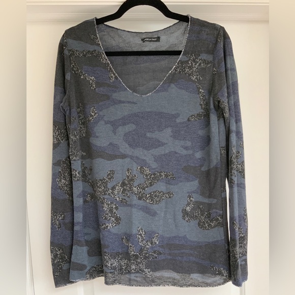 Camouflage light knit top Made In Italy - Picture 1 of 2